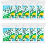10 Pieces Plastic Drop Sheets for Painting, Plastic sheeting Waterproof Dust-Proof Clear Cloth for Furniture Cover, 9x12 Feet Tarps