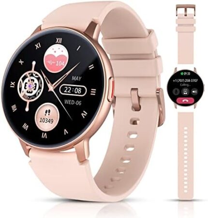 1.3'' Smart Watch Answer/Make Calls, HD Touchscreen Always-on Display Watches For Women with Ai Control Call/Text, SmartWatch for Android and iOS Phones with Heart Rate, Blood Oxygen, Sleep Monitor.