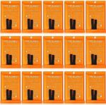 15 Pack Fire Blanket Fiberglass Fire Emergency Blanket Flame Retardant Blanket Fire Suppression Safety Blanket Fireproof Survival Safety Cover for Kitchen Home House Car Office, 39 x 39 Inch (Orange)