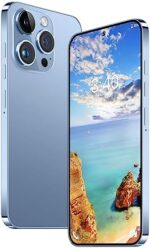 xixaomiro i14Pro Max Unlocked 5G Cellphone Android Smartphone Mobile Phone, 8GB RAM, 512GB ROM 1TB Expandable, 6.8'' FHD Screen, 6000mAh Battery, Dual Sim Card, 48+13MP Camera (Blue)