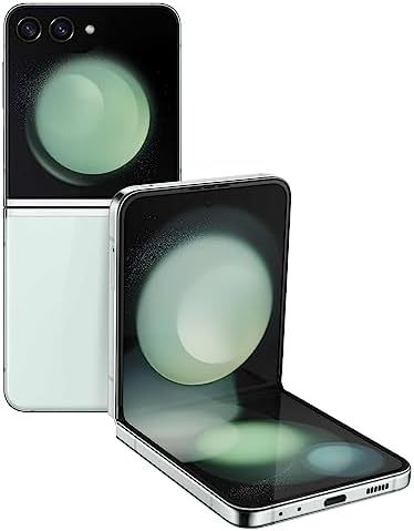 SAMSUNG Galaxy Z Flip 5 Cell Phone, Factory Unlocked Android Smartphone, 512GB, Compact, Foldable Design, One-Hand Control, Best Selfies, Full Cover Screen, US Version, 2023, Mint