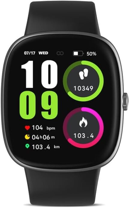 VPSTAY Smart Watch Fitness Tracker with 24/7 Heart Rate, Blood Oxygen Monitor, Sleep Monitor, 10 Day Battery Life, 1.3oz 1.69 inch Step Calorie Counter Activity Trackers Smart Watches for Men Women
