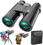 18x50 HD Binoculars for Adults with Upgraded Phone Adapter, Tripod and Tripod Adapter - Professional Waterproof Binoculars with BaK4 prisms and Large View for Bird Watching,Hunting,Travel