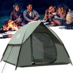 2-3 Person Camping Tent, Tents for Camping with Shelter, Family Dome Easy Set Up Tent with Removable Rainfly, Lightweight Tent for Camping, Traveling, Hiking, Outdoor