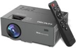 2023 GINCSRI mini Projector for iphone HD 1080P video projectors 9800 Lumens 200" home Movie Projector small portable TV proyector portatil outdoor projectir with speakers Tripod Carry Bag HDMI USB