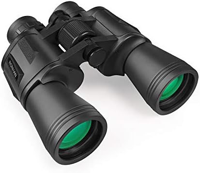 20x50 High Power Binoculars for Adults, Military Compact HD Professional/Daily Waterproof Binoculars Telescope for Bird Watching Travel Hunting Football Games Stargazing with Carrying Case and Strap
