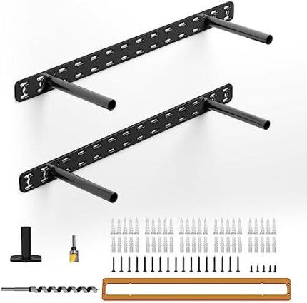 2pcs Floating Shelf Hardware Heavy Duty Hidden Shelf Brackets Support,Wall Mounting Invisible Floating Shelves Bracket (22" x 8"-with Installation Tools)