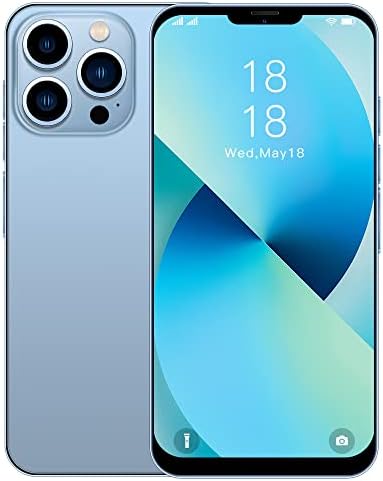 6.7Inch Unlocked Cell Phone IP14pro Android Phones 2GB +16GB/SD128 GB Straight Talk Phone Dual Sim Boost Mobile Phones Smart Phones Unlocked New for Android10.0 (Blue)
