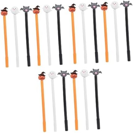 ABOOFAN 18 pcs halloween gel pen korean stationary stationary Halloween Goodie Fillers writing ink pen Gel Pens Stationery modeling Gift notebook pen pumpkin office pvc