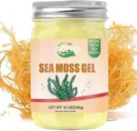 ACEYO (12 OZ Organic Sea Moss Gel Raw Vegan Natural Irish Seamoss Gel for Women Men 102 Vitamins and Minerals Wild Harvested Original Flavored Non-GMO