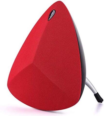ASIMOM Home Wireless Bluetooth Speaker, 30W Powered Speakers with Loud Bass, Wireless Stereo Pairing, 10H Playtime, Modern Style for Home and Office-Red