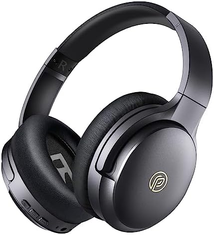 Active Noise Cancelling Headphones, 80H Playtime Bluetooth Wireless Headphones Over Ear with Microphone, Headphones Wireless Bluetooth with Deep Bass Headset for Adults, TV, Travel, Home, Office, Gym