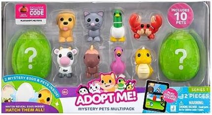 Adopt Me! 10 Pack Mystery Pets - Series 1-10 Pets - Top Online Game - Fun Collectible Toys for Kids Featuring Your Favorite Pets, Ages 6+ - Amazon Exclusive