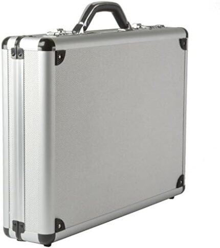 Alpine Swiss Aluminum Attache Case Padded Laptop Briefcase Combo Lock Hard Sided