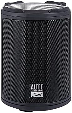 Altec Lansing HydraMotion Wireless Bluetooth Speaker with 360 Degree Sound, Portable IP67 Waterproof for Outdoors, Shockproof, Snowproof, Everything Proof, 12 Hour Playtime (Black)