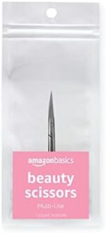 Amazon Basics Beauty Scissors, Stainless Steel, Silver