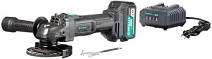 Amazon Brand - Denali by SKIL 20V Cordless Angle Grinder Kit with 4.0Ah Lithium Battery and 2.4A Charger, Blue
