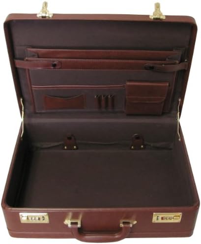 Amerilether Large Expandable Faux Leather Attachè Case (#2894-89)