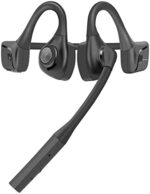 BANIGIPA Bluetooth Headset with Microphone, Open Ear Headphones Wireless Bluetooth Noise Cancelling for Laptop PC Computer Cell Phones, Air Conduction Headphones for Office Meeting Home Working-16 Hrs