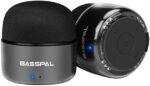 BassPal Portable Bluetooth Speakers, Small True Wireless Stereo (TWS) Speaker with Radio, IPX5 Waterproof, HD Sound & Enhanced Bass, Mini Pocket Size for Home Travel Shower Pool Beach Outdoor-2 Pack