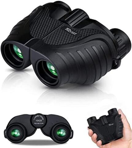 Binoculars 15x25 for Adults,Waterproof Binoculars with Low Light Night Vision, Durable & Clear Binoculars for Sightseeing,Concerts and Bird Watching