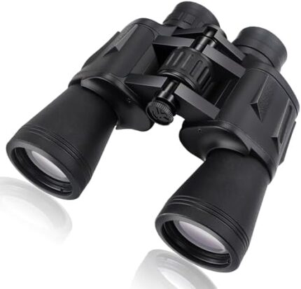 Binoculars for Adults 20x50, High Powered Binoculars Large Eyepiece Clear Low Light Vision, Lightweight Compact Waterproof Binocular for Bird Watching Travel Hunting Hiking Sport Games