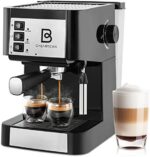 CASABREWS Espresso Machine 20 Bar, Professional Espresso Maker and Cappuccino Machine with Milk Frother Steam Wand, Compact Espresso Coffee Maker with 50 oz Water Tank for Latte, Gift for Dad Mom