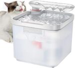 CAT CARE Cat Water Fountain - 84oz/2.5L Automatic Pet Water Fountains Bowl Dispenser for Cat Dog Drinking with Patented Filtration Tech, 3 Months Filter, Ultra Quiet, Removes Various Impurities