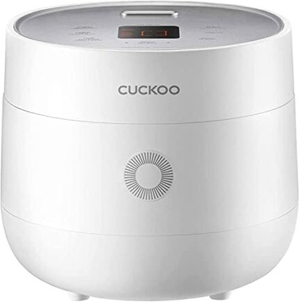 CUCKOO CR-0375F | 3-Cup/0.75-Quart (Uncooked) Micom Rice Cooker | 10 Menu Options: Oatmeal, Brown Rice & More, Touch-Screen, Nonstick Inner Pot | White