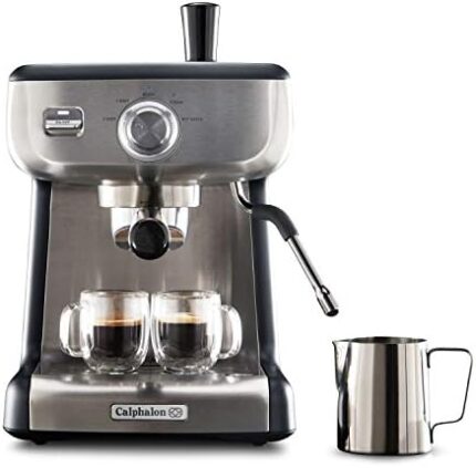 Calphalon BVCLECMP1 Temp iQ Espresso Machine with Steam Wand, Stainless