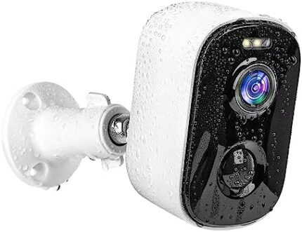 Cameras for Home Security, 1080P Security Cameras Wireless Outdoor with Motion Detection, Spotlight/Siren Alarm, Color Night Vision, 2-Way Talk, Waterproof SD/Cloud Storage Battery Powered WiFi Camera