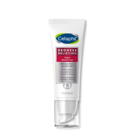 Cetaphil Night Cream, Redness Relieving Night Moisturizer for Face, 1.7 fl oz, For Dry, Redness-Prone Skin, Hypoallergenic, Fragrance Free