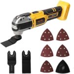 Cordless Oscillating Multi-Tool, Mellif Brushless Orbiting Tool for 20V Max Battery - 20,000 OPM & 3.2° Oscillating Angle & 6 Speeds & Flashlight for Cutting/Scraping/Sanding - TOOL ONLY