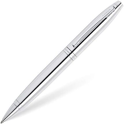 Cross Calais Refillable Ballpoint Pen, Medium Ballpen, Includes Premium Gift Box - Polished Chrome