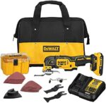 DEWALT 20V MAX XR Multi-Tool Kit, Oscillating Tool, 6-Speed, Quick Blade Change for Multi-Tool Needs, Cordless (DCS356D1)