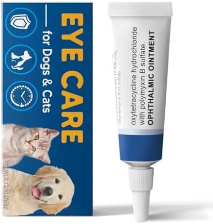 Dog and Cat Eye Health Gel, Pet Eye Health Eye Drops,Dog and Cat Eye Wash to Flush,Dog Tear Stain Cleaner 3.5g/Tube