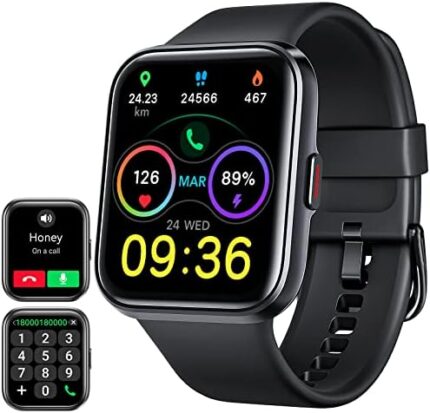 ENOMIR Smart Watch for Men Women(Answer/Make Call), Alexa Built-in,Fitness Watch with Heart Rate SpO2 Sleep Monitor 100 Sports 5ATM Waterproof Activity Trackers and Smartwatches for iOS&Android Phones