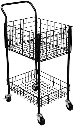 Effekt Manufaktur Tennis Teaching Cart - Tennis Ball Crate - Tennis Ball Hopper Basket - PortableTennis Ball Holder Basket - Training Cart Basket with Wheels - Ball Storage Pickup Hopper