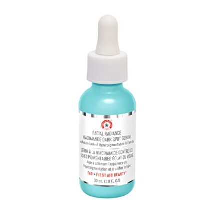 First Aid Beauty Facial Radiance Niacinamide Dark Spot Serum – Evens Skin Tone + Diminishes Dark Spots – Non-Irritating Hyperpigmentation Treatment – 1.0 fl oz