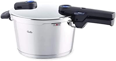 Fissler Vitaquick Stovetop Pressure Cooker - Premium German Construction - Built to Last for Decades - Safe & Easy Pressure Cooker with Metal Lid - For All Cooktops - 4.8 Quarts