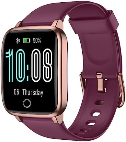 Fitness Tracker Watch with Heart Rate Monitor, Large Screen Activity Tracker with Pedometer, Sleep Monitor, Calories & Step Counter, IP68 Waterproof Smart Watch for Women Men Fitness Watch for Sports