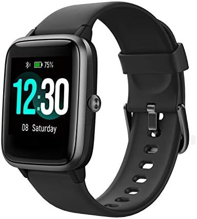 Fitness Tracker with Heart Rate Monitor, Fitpolo Smart Watch 1.3 inches Color Touch Screen IP68 Waterproof Step Calorie Counter Sleep Monitoring Pedometer Watches Activity Tracker for Women Men Kids