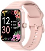 Fitpolo Smart Watch for Women,1.8" Alexa Fitness Watches Call and Text, 100+ Sports, SpO2 Heart Rate Monitor Sleep Calorie Step Counter Waterproof Activity Trackers and Smartwatches for Android iPhone