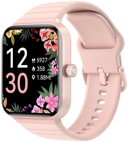 Fitpolo Smart Watch for Women,1.8" Alexa Fitness Watches Call and Text, 100+ Sports, SpO2 Heart Rate Monitor Sleep Calorie Step Counter Waterproof Activity Trackers and Smartwatches for Android iPhone