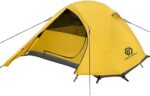 ForestDawn Camping Tent for 2 Person with 3 Aluminum Alloy Poles,Waterproof Windproof 4 Season Tent,Double Layer,Easy Setup,Professional Camping Tent for Outdoor Hiking,Mountaineering,Survival