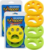 FurZapper Pet Hair Remover for Laundry, 4 Count - Reusable Dog & Cat Hair Remover Tool As Seen on Shark Tank - Removes Pet Fur, Hair, Lint, Dander from Clothes & Laundry - One FurZapper Per Pet