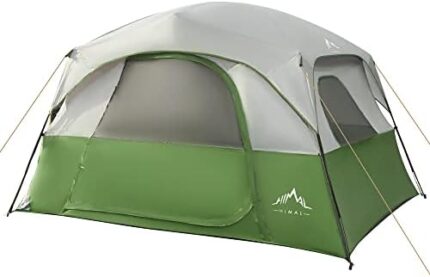 GoHimal Tents 6 Person for Camping,Easy Setup Waterproof Windproof Camping Tent,Double Layer Cabin Tent -10'X9'X79in(H)