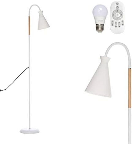 Gupuzm Gooseneck Floor Lamp Swing Arm Adjustable 360° Rotating Metal Bracket Lamp, Indoor Reading Lighting Dimming Floor Lamp Minimalist Style, Suitable for Living Room,Study, Bedroom, Office