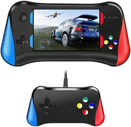 Handheld Game Console for Kids Adults, 3.5'' LCD Screen Retro Handheld Video Game Console, Preloaded 500 Classic Retro Video Games with Rechargeable Battery, Support 2 Players and TV Connection 1