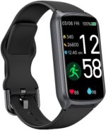 Health Fitness Tracker with 24/7 Heart Rate, Blood Oxygen, Blood Pressure, Sleep and Stress Tracker, 5ATM Waterproof Activity Trackers with Step Tracker, Pedometer (S & L Bands Included)